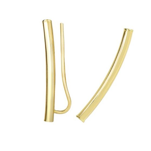Jewelry - 14Kt Yellow Gold 26X7mm Climber Earring